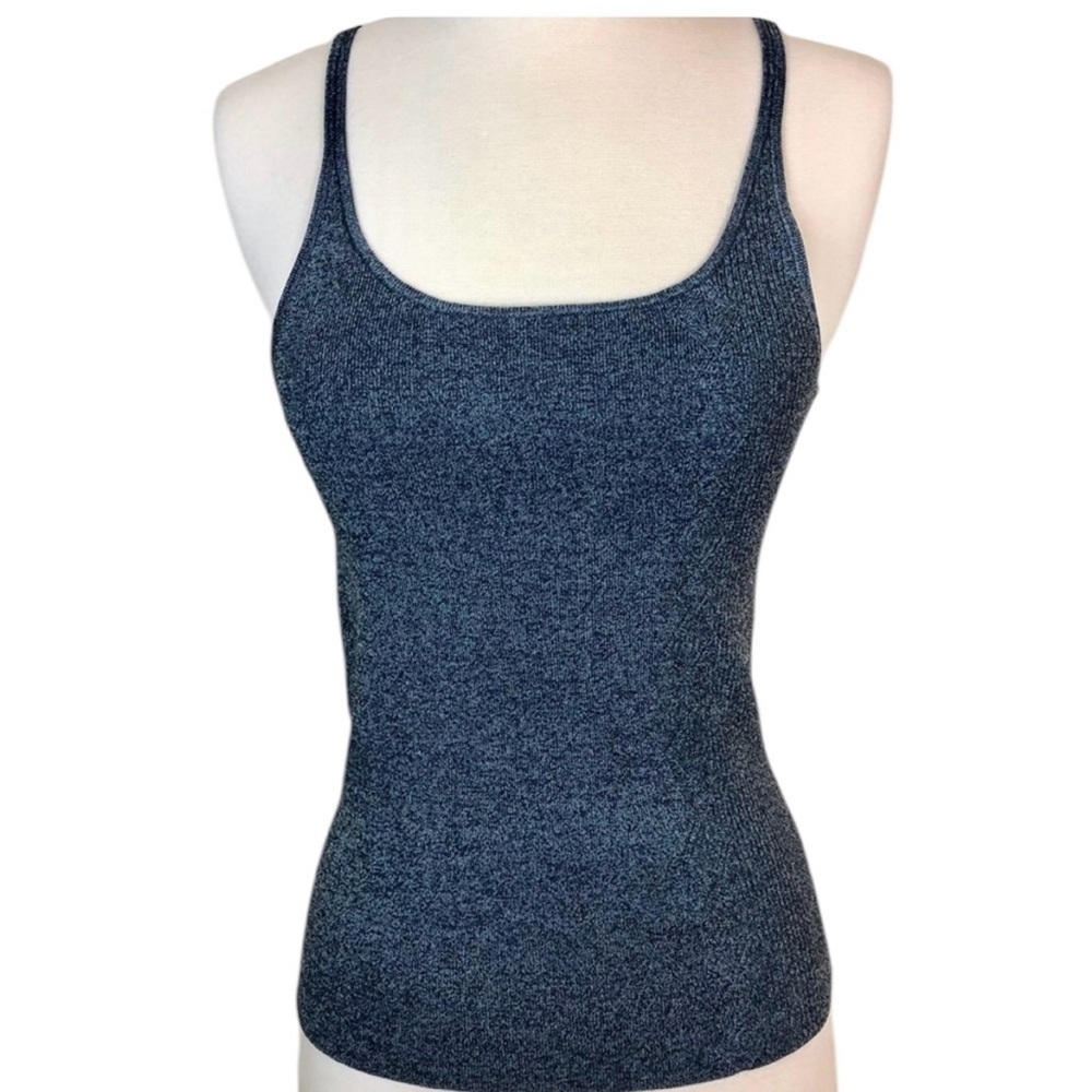 Gap Women’s Metallic Blue Stretch Sweater Tank - M